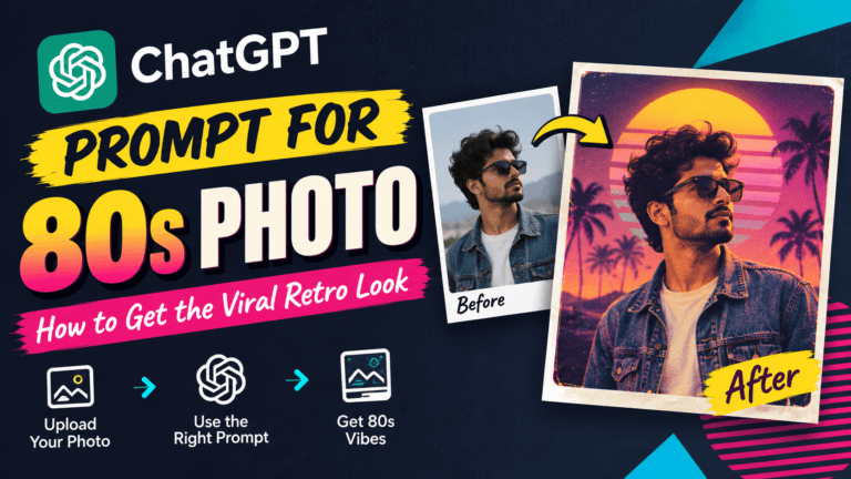 ChatGPT Prompt for 80s Photo. How to Get the Viral Retro Look