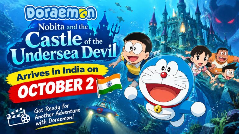 Doraemon: New Nobita and the Castle of the Undersea Devil Arrives in India on October 2